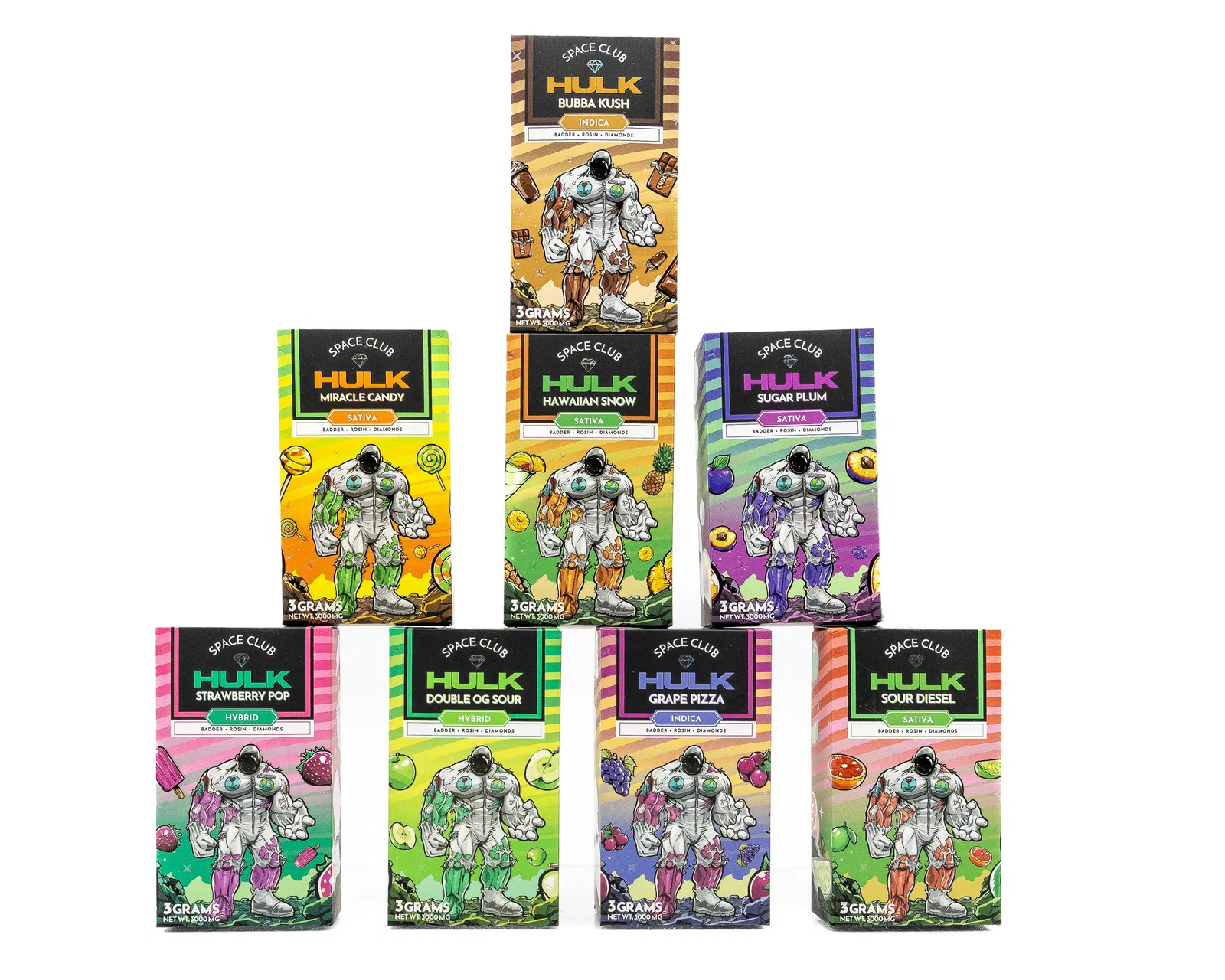Offerings SPACE CLUB HULK DISPOSABLE RECHARGEABLE VAPE CART BADDER ROSIN DIAMONDS 3 G 7ba84756b4 1
